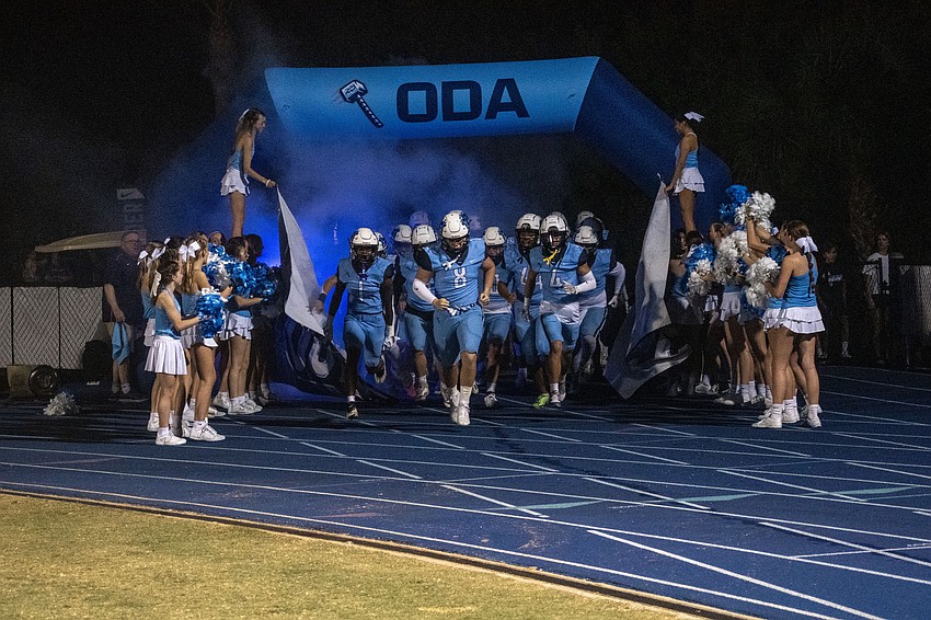 ODA football takes the field for its Class 4A title game against LPCA.