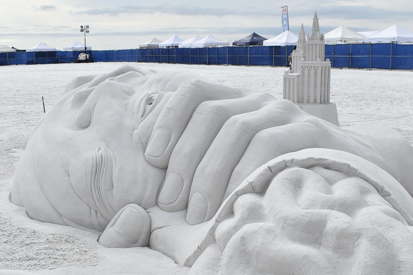 Edith van de Wetering and Wilfred Stijger of the Netherlands created the sculpture 