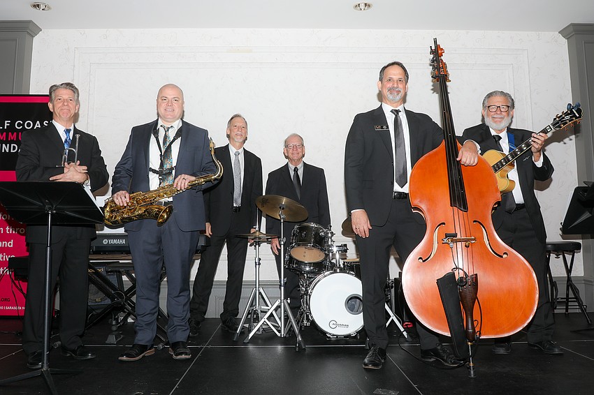 Guests are entertained by Sarasota Orchestra musicians.