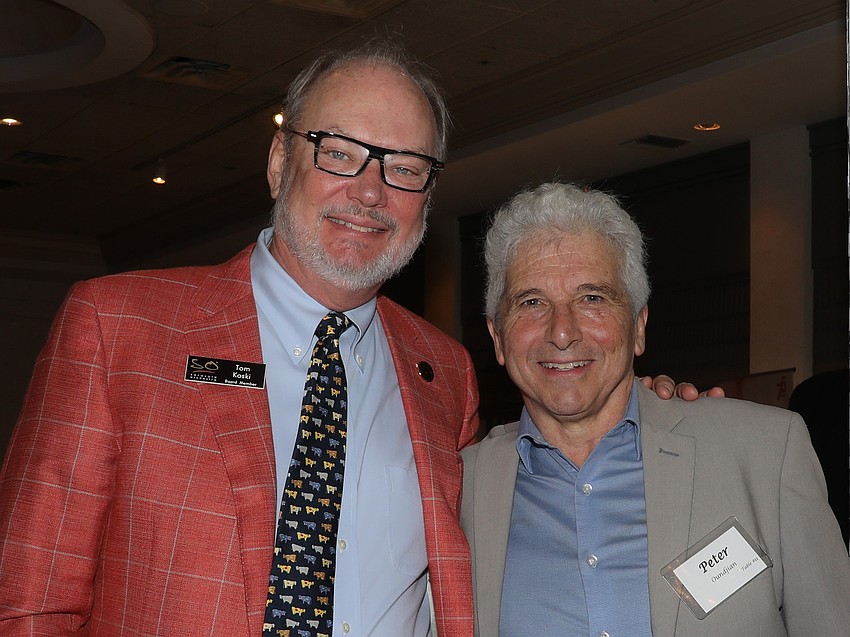 Sarasota Orchestra Board Chair Tom Koski and Peter Oundjian, Creative Partner of the Orchestra.