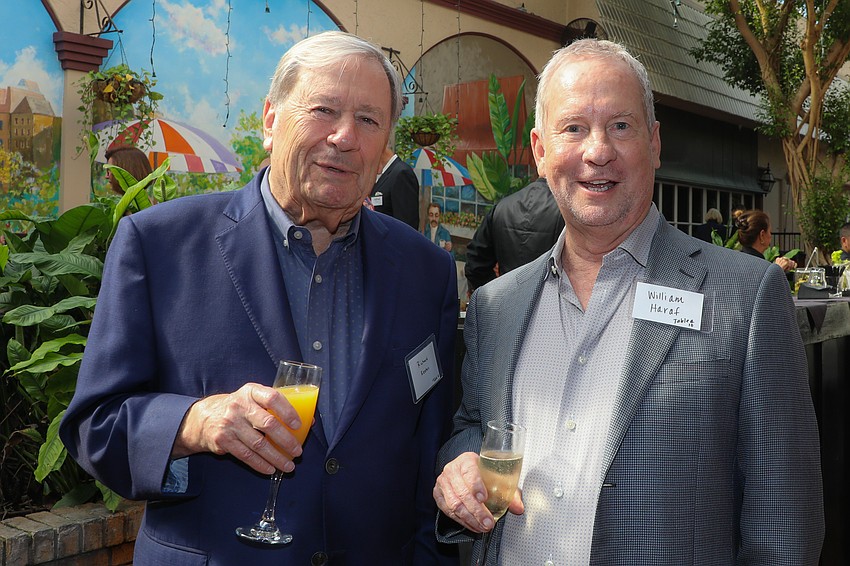 Long-time supporters Richard Reston and William Haraf