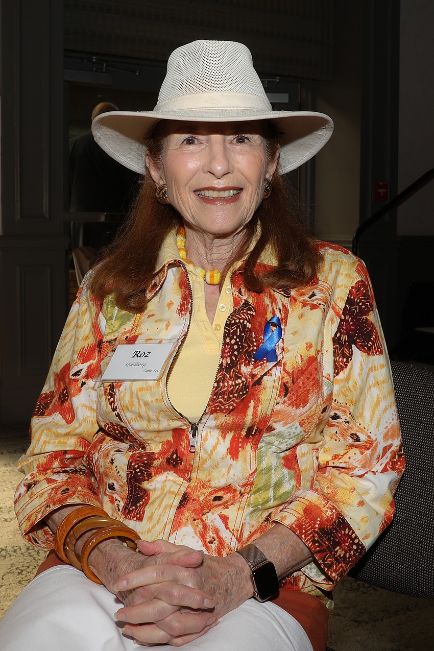 Supporter Roz Goldberg looks forward to the music program.