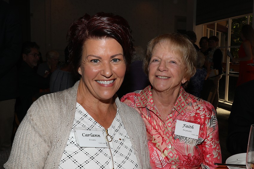 Violinist Carlann Evans with Faith Reynolds