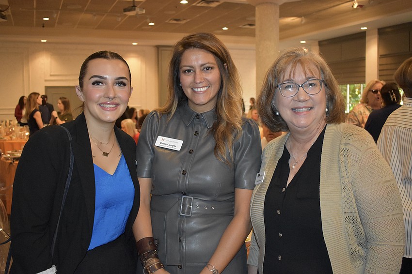 Cayla Bozman, Emilie Campos and Sara Leonard of Harvest House