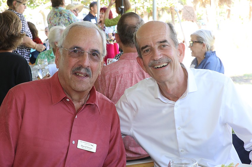 Trustee and Vice President David Green with Sarasota County Commissioner Ron Cutsinger