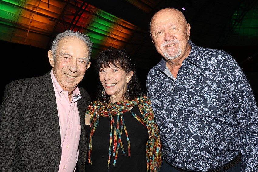 Board member Howard Millman, Carolyn Michel and Zoltan Karpathy.