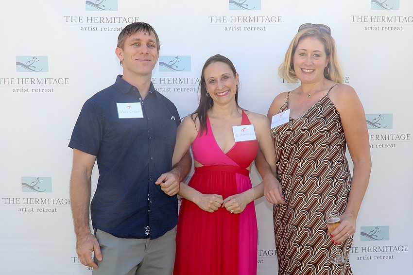  Mark Creech with Liz Stamouli and Kirstin Fulkerson.
