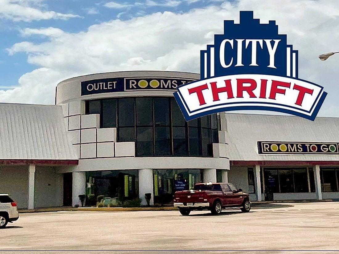 The Colliers retail team of Katy Figg and Nancy Sumner represented landlord Kahn Development in leasing the closed Room To Go Outlet in Orange Park Plaza to City Thrift.