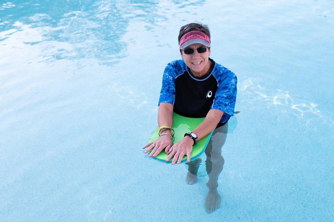 Known by her students as “Miss Maria,” Barringhaus is a Red Cross-certified swimming instructor and the founder of the School of Fish Swimming Lessons.