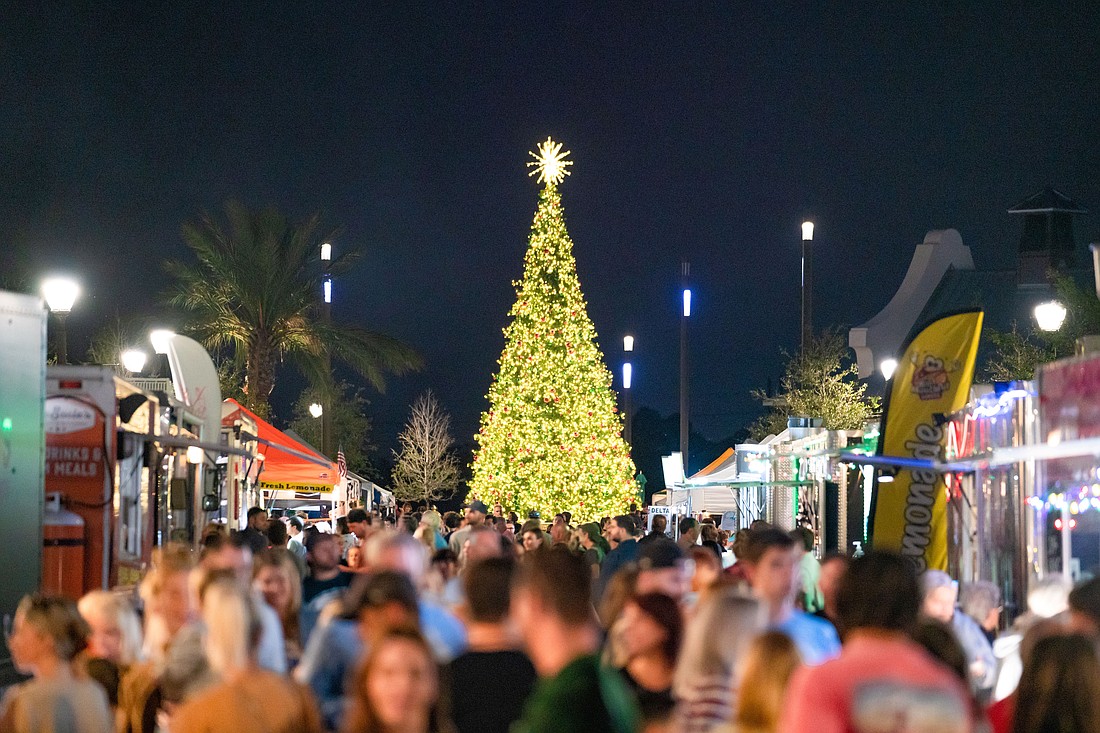 The holidays are alive in many Lakewood Ranch venues, including Waterside Place.