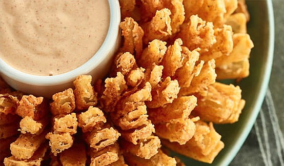 A Bloomin' Onion from Outback Steakhouse, which Outback promises to give for free if certain social media hashtags are used.