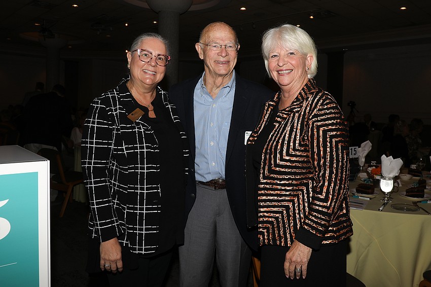 VP of Executive Services Cindy Christo Brown with Jim and Jane Hunder