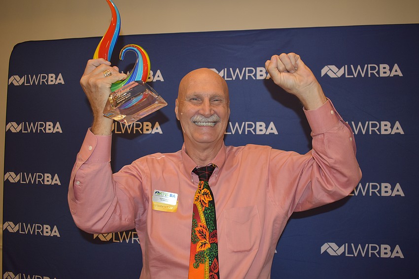 The Networking King award went to HR Elements' Dennis Butt.