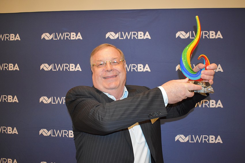 Kent Jimison of Easterseals Happiness House won the Above and Beyond Sandie award.