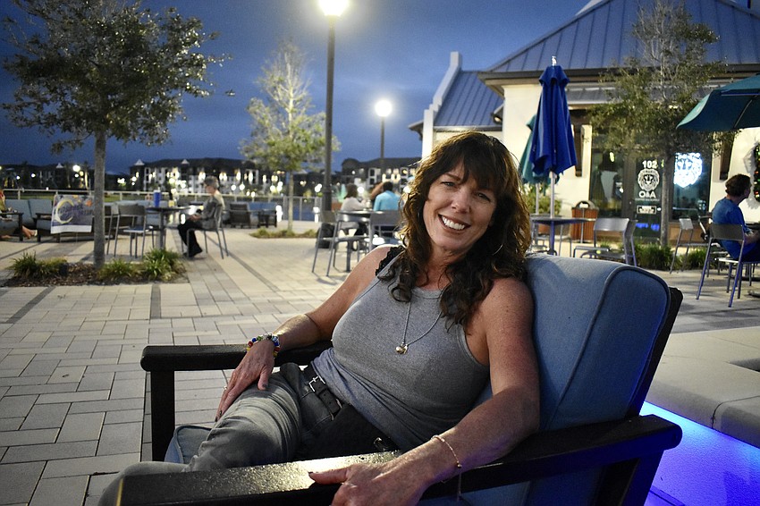 Danae Koeper enjoys a mom's night out.