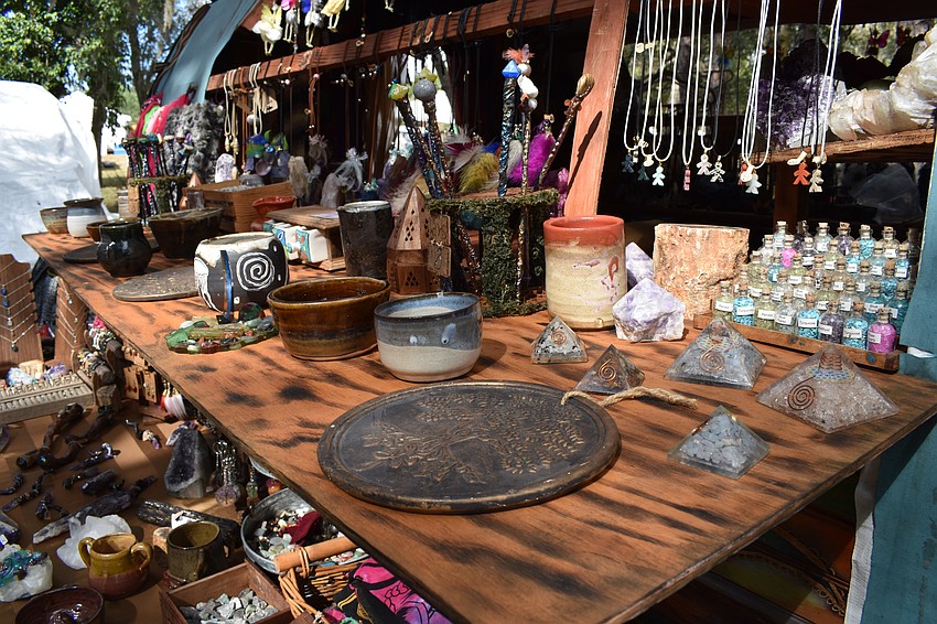 Items and trinkets sit out on display at Kizmet - Gypsy Market.