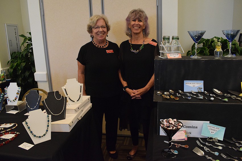 Lakewood Ranch's Mary Litle and Palmer Ranch's Barby Comins love participating in the Creative Arts Association Fall Art Show and Sale. 