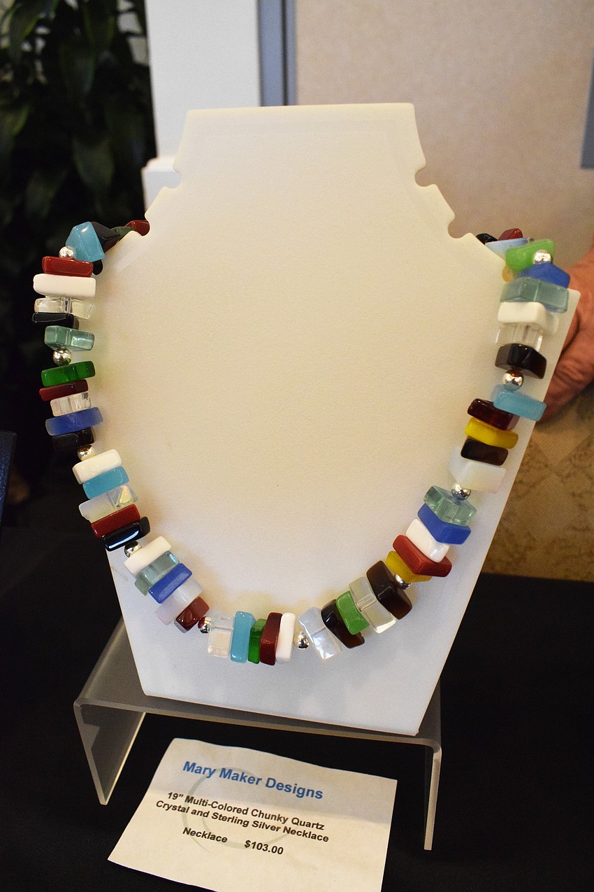 Lakewood Ranch's Mary Litle loves this necklace she made. She specialized in jewelry.