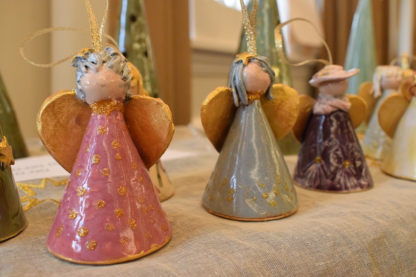 Mill Creek's Wilma Kroese starts working on her Christmas ornaments in July.