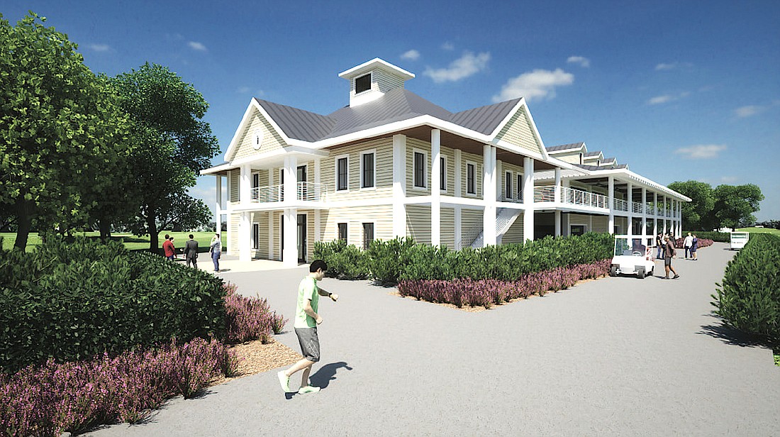 The proposed Bobby Jones Golf Course clubhouse features Old Florida architecture reminiscent of the original Gillespie Clubhouse.