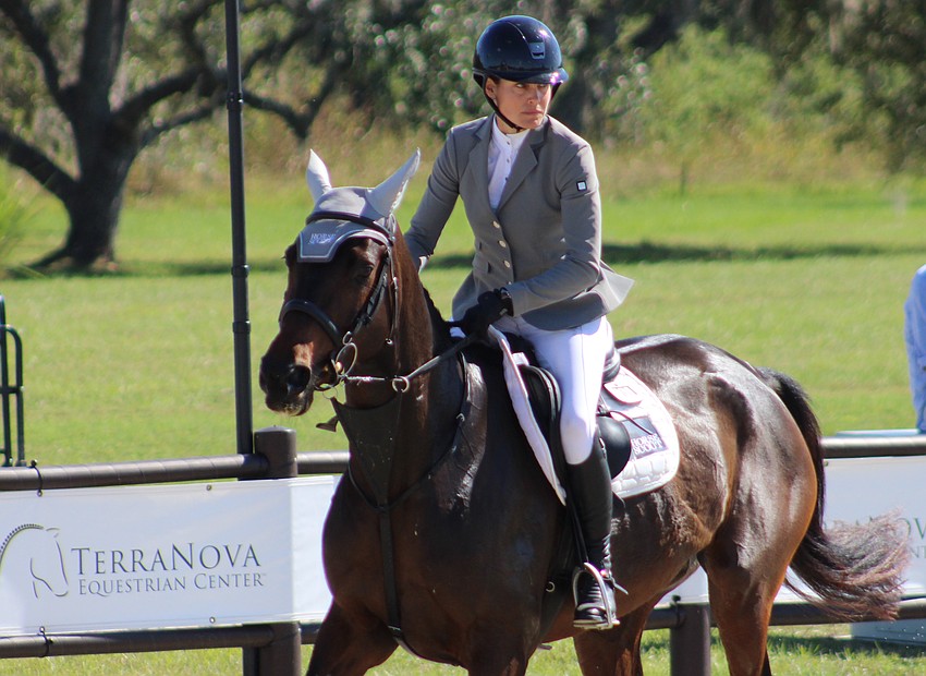 Lucienne Bellissimo of Great Britain and Tremanton led going into the final show jumping discipline of The Event at TerraNova, but finished second.