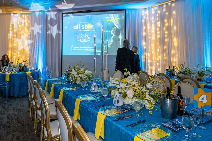 The Michael's On East ballroom was decorted beautifully with the theme.