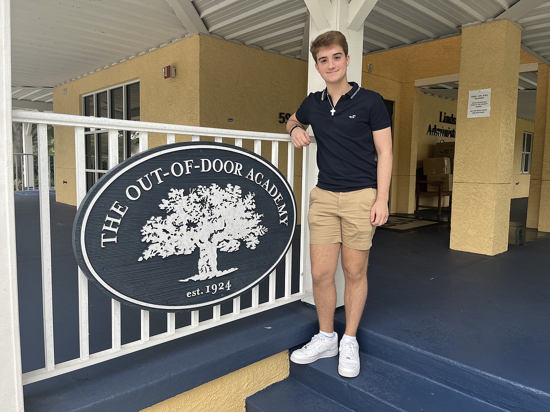Joaquin Garcia Argibay, a senior at The Out-of-Door Academy, raises money through the Sister School Project to support a school in Argentina.