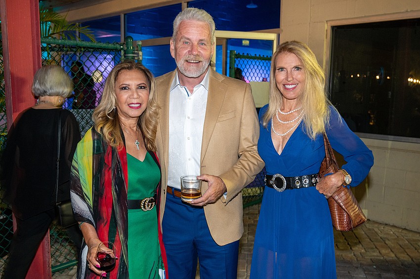 Evella and Keith Feldhauker with Caroline Wetherington