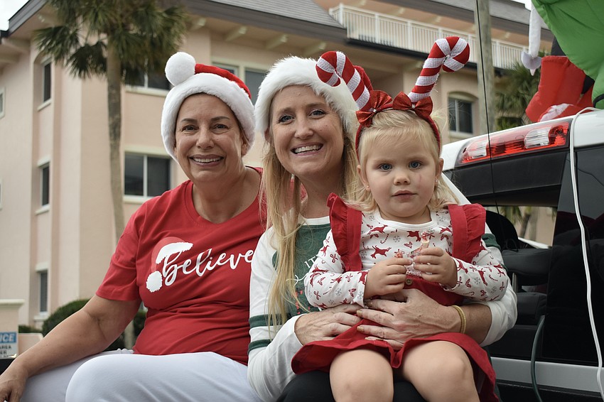 Shawna Smith and Ashley and Isabelle Urfer, 2, of Siesta Kiwanis