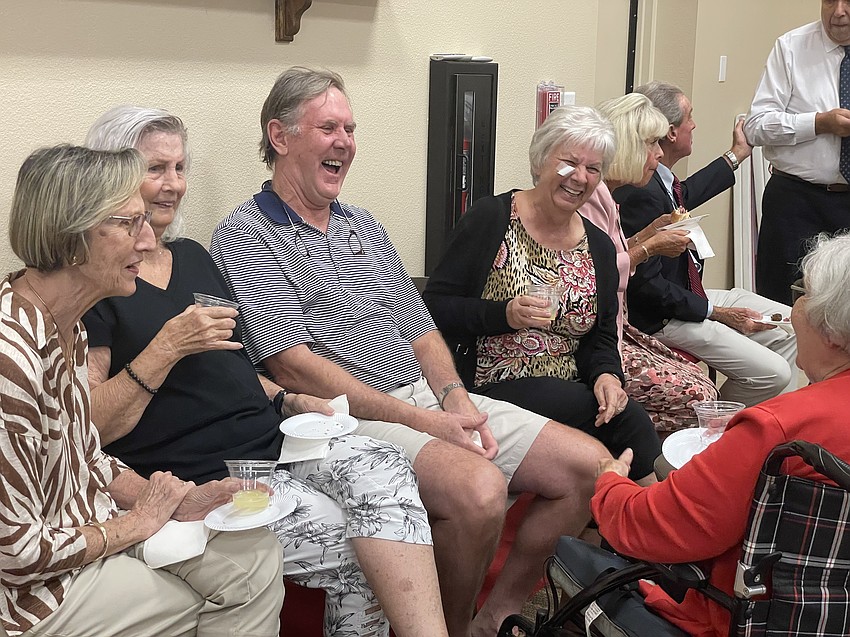 Barbara Price, Sandra Johnson, Barbara Koetsier, David and Jan Stone.