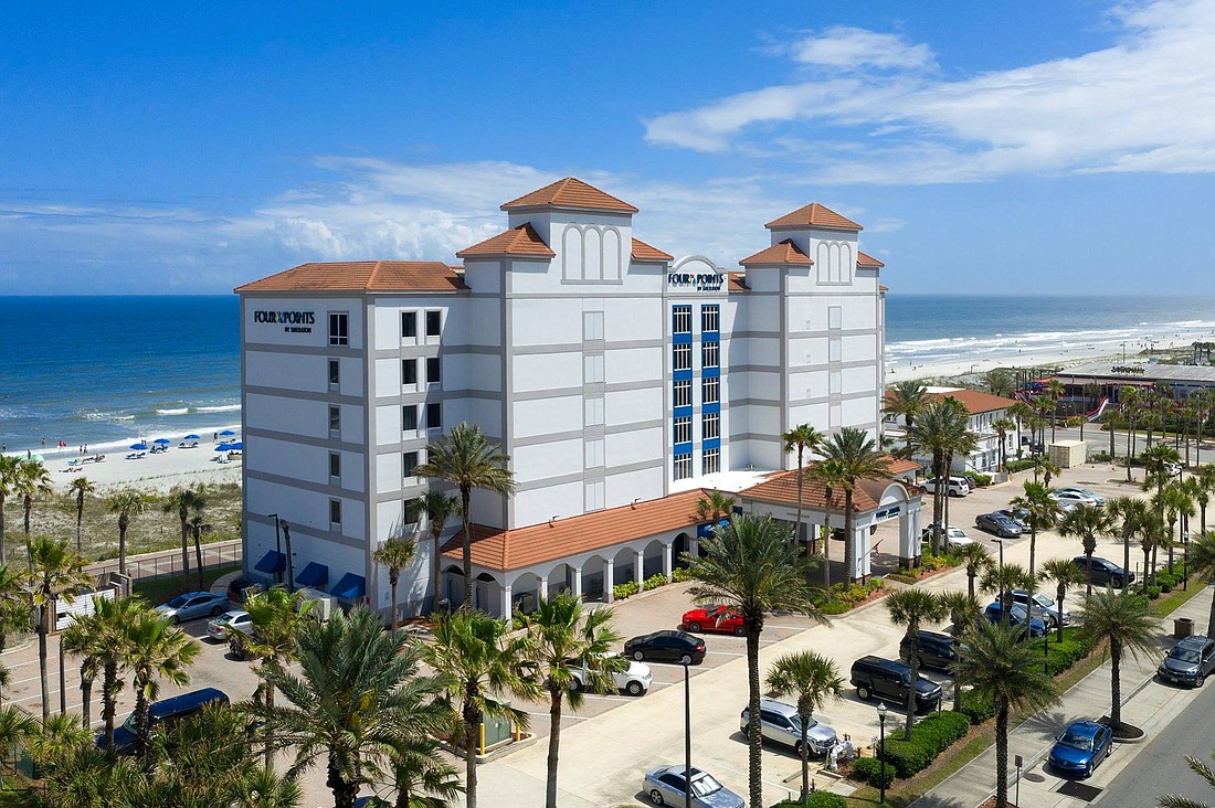 Four Points by Sheraton Jacksonville Beachfront at 11 N. First St. in Jacksonville Beach.