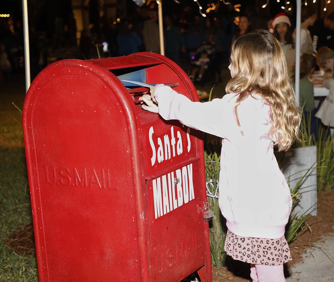 The city of Ormond Beach Department of Leisure Services has two mailboxes for Santa available through Saturday, Dec. 16. File photo by Nadia Zomorodian
