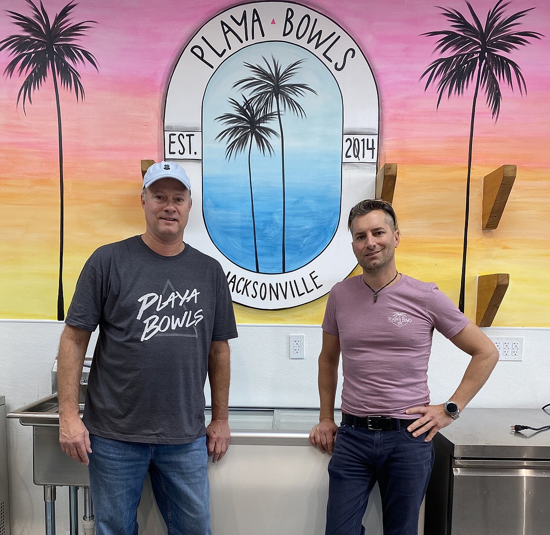 Mark Williams and Rich Hardman are the local franchise owners of Playa Bowls.