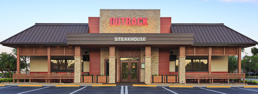 Outback Steakhouse, founded in Tampa in 1988, now the flagship brand of Bloomin' Brands of Tampa.