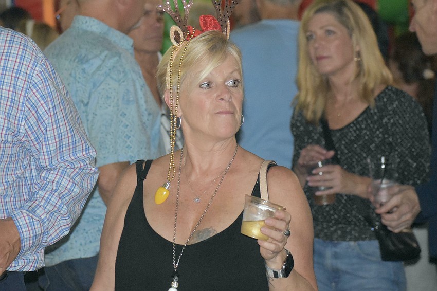 Debbie Hooks watches the performance.