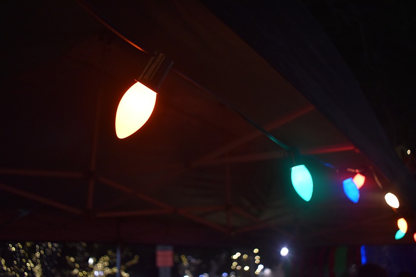 Christmas decor abounded in Selby Five Points Park