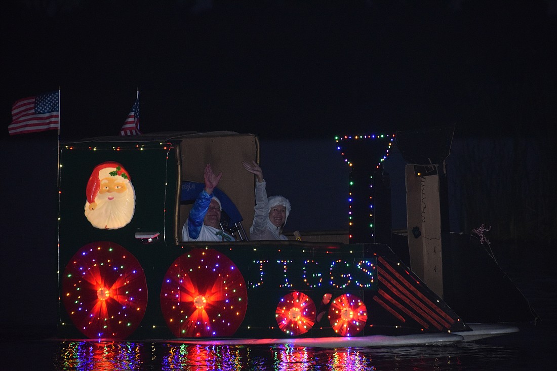 Tara's Dennis and Lisa Pyeatt are all aboard the Jiggs Express.