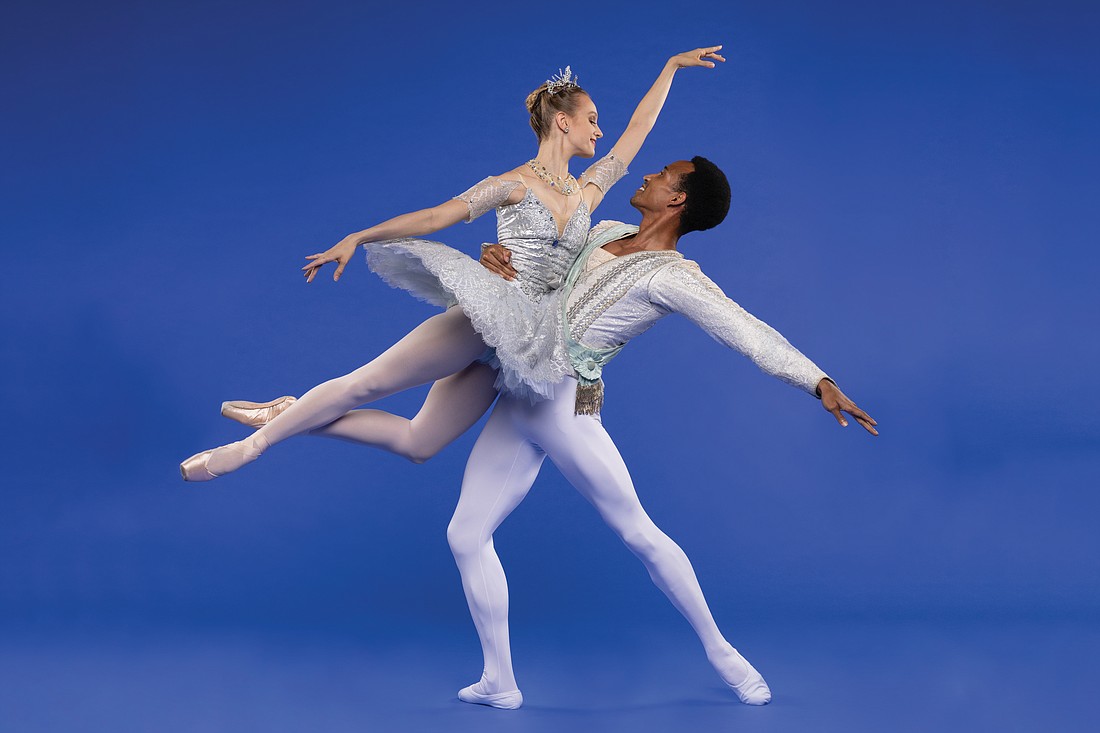 Jennifer Hackbarth and Ricardo Rhodes star in the Sarasota Ballet's production of George Balanchine's "Theme and Variations."