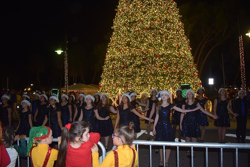 The Holiday Night of Lights in St. Armands Circle on Dec. 1