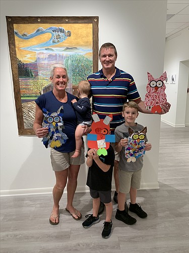 The Kennedy Family, of Ormond Beach, is OMAM's featured art night family for December. Courtesy photo
