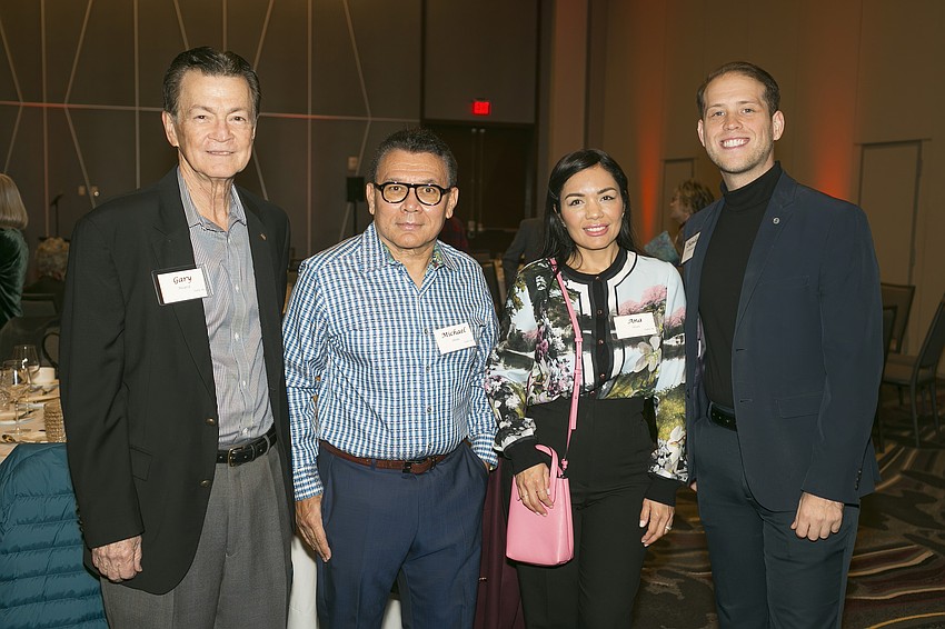 Gary Heard, Michael and Ana Shim and Chandler Pennington