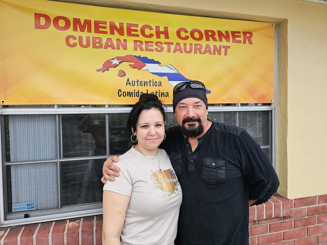 Yanelis and Alberto Domenech have opened a new restaurant in Bunnell: Domenech Corner Cuban Restaurant. Photo by Sierra Williams