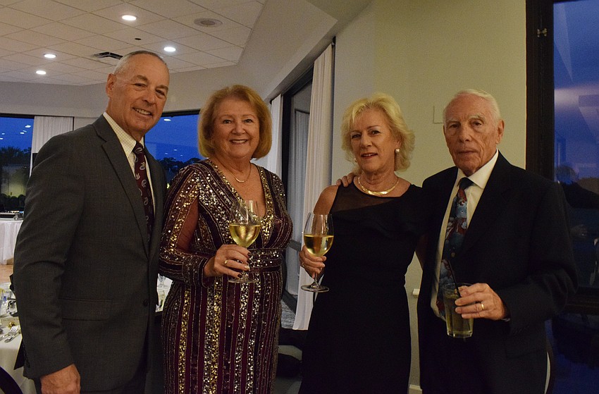 River Club's Lee Diercks, Jody Diercks, Dominique Beraud and Mike Beraud are hopeful the Jingle Ball will become a tradition. 