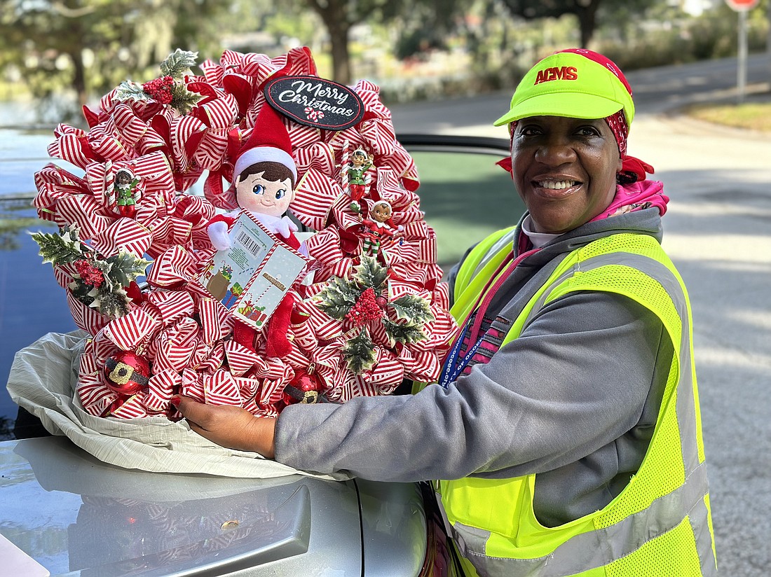 Mrs. Lee has a special place in her heart for community members in Ocoee. She even made a Christmas wreath for a local garbage collection worker.
