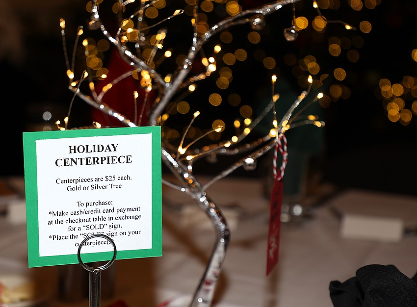 Table centerpieces were sold with proceeds support SPARCC's programs and services.