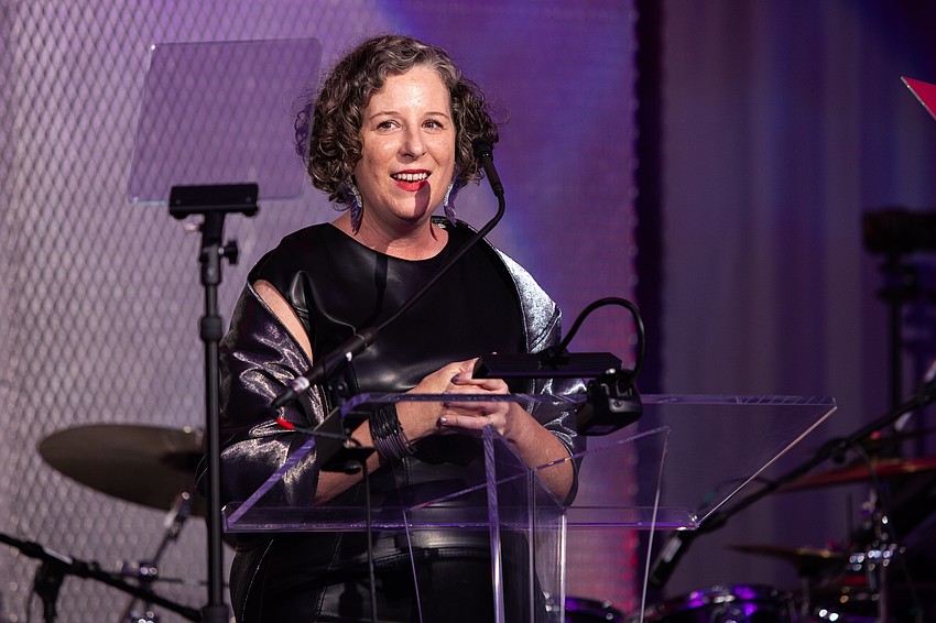 Executive Direction Virginia Shearer thanks guests for their support.