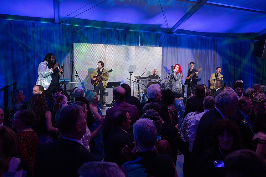 The Madd Jazz Band keeps the crowd moving.