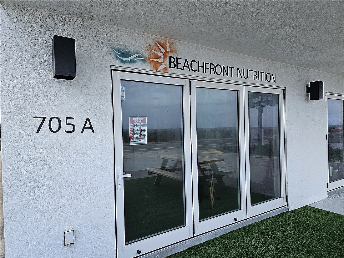 Beachfront Nutrition is located at 705 N. Oceanshore Boulevard. Photo by Sierra Williams