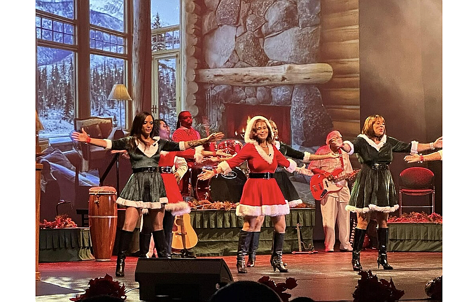 A performance of “All I Want for Christmas” by Mariah Carey. Margaret Ibanez, not pictured, performed in the lead role. Photo courtesy of City Lites