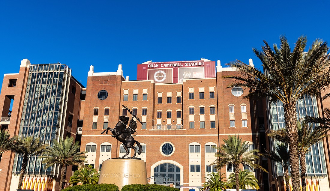 Tallahassee, FL / USA - November 20, 2020: Doak Campbell Stadium, home of Florida State University Football